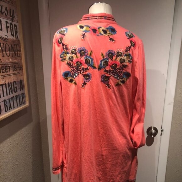 nwot paparazzi cascading lightweight jacket hand embroidered medium womens - Picture 5 of 9